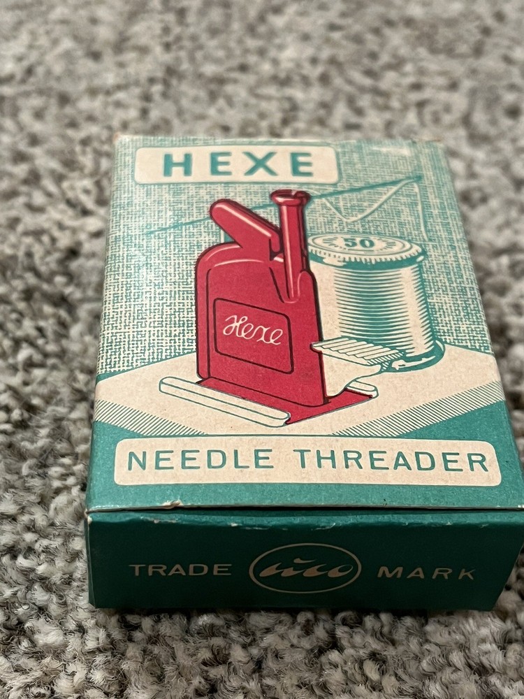 Vintage Hexe Automatic Needle Threader W/ Box & Instructions