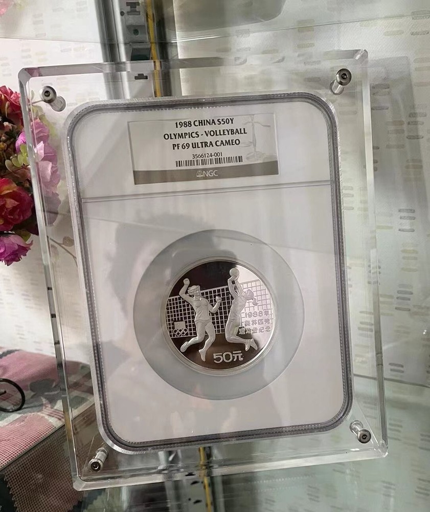 Crystal Acrylic Display Frame Show Case Box For PCGS Classic 5 Oz Holder