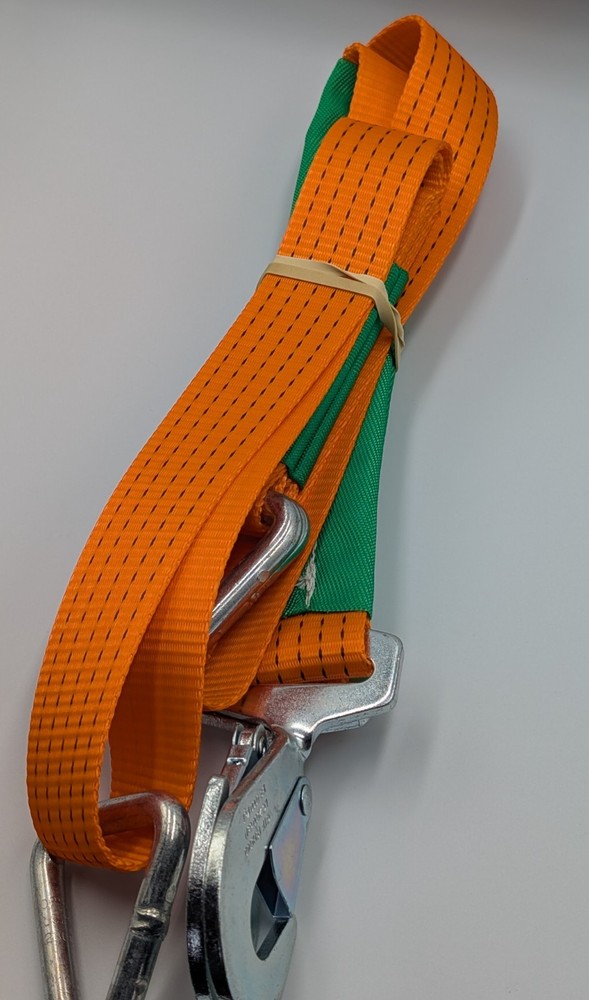 Orange Winch Recovery Brother Trailer Strap - Even Pull System