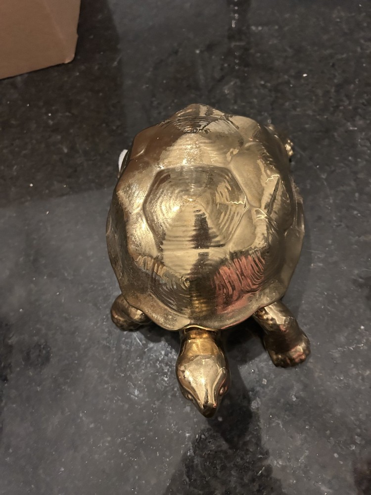 Threshold Gold Turtle Trinket Box Decorative Accent Figurine Target New