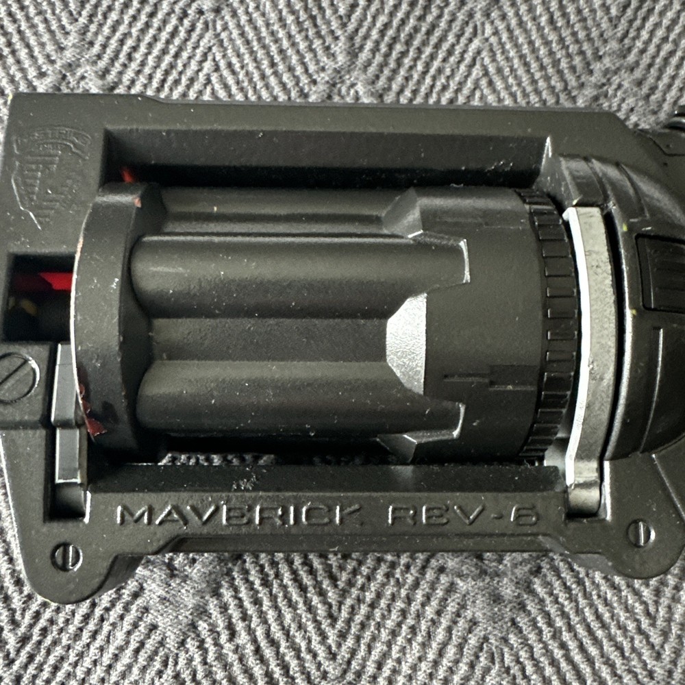 Nerf N-Strike Maverick REV-6 Blaster Custom Painted Black