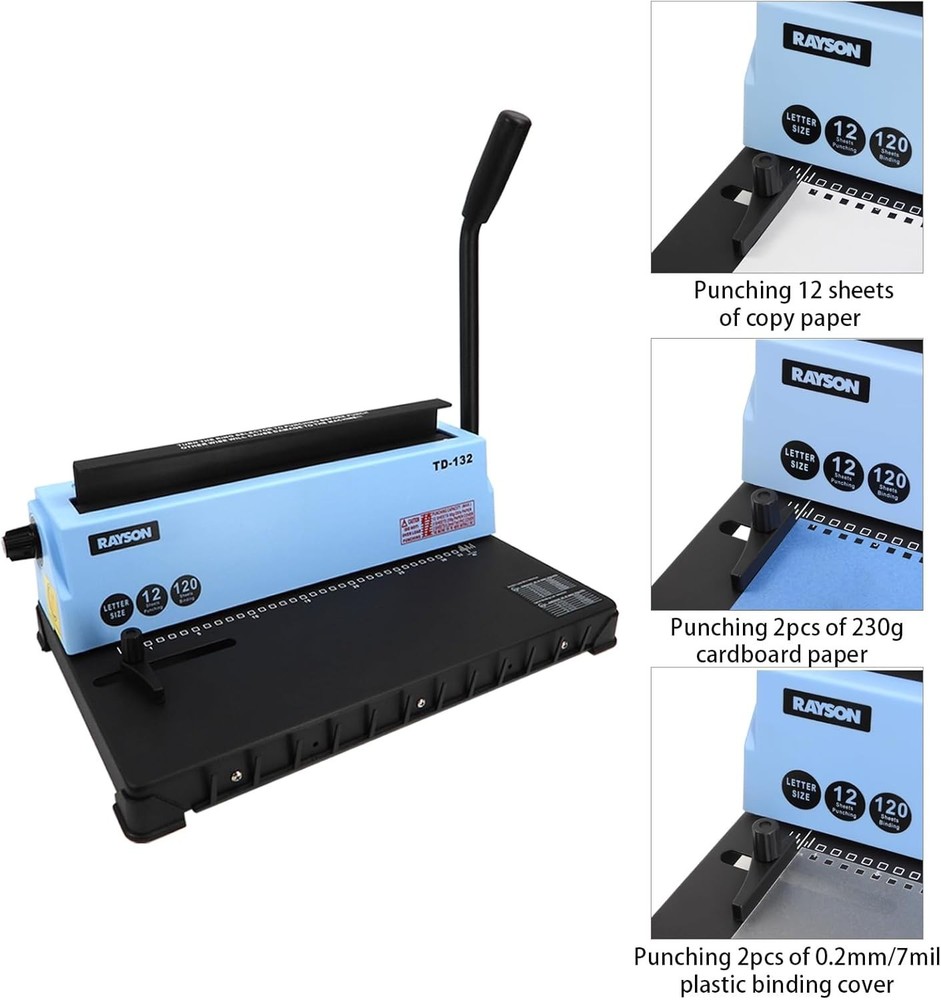 Durable Metal Wire Binding Machine - 32-Hole Design with Scrap Collection Drawer