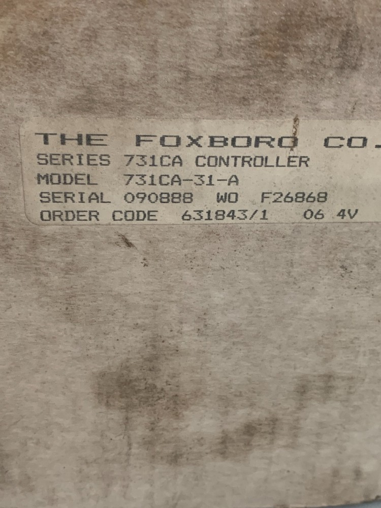FOXBORO CONTROLLER 731 CA SERIES MODEL 731CA-31 A