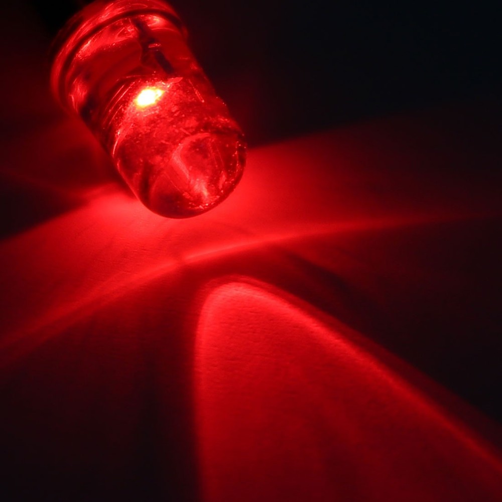 5Pcs 5mm Pre-Wired Diffused LED Diodes Light 20mA DC 9-12V Red