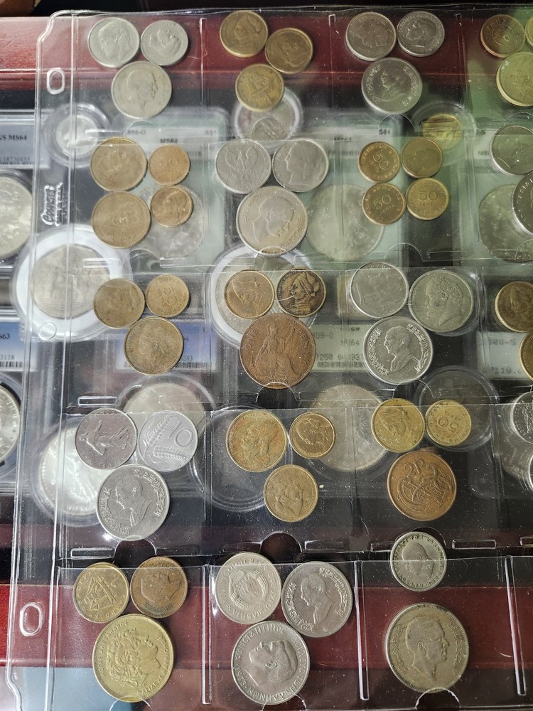 LOT 60 foreign world coins