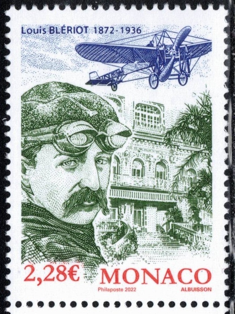 2022 Monaco Louis Bleriot Old Plane MNH