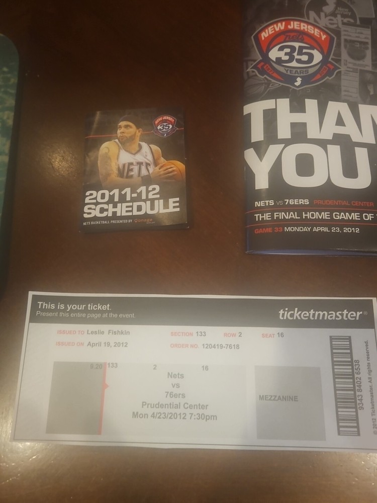 new jersey nets program guide last game in nj patch ticket pocket schedule 2012