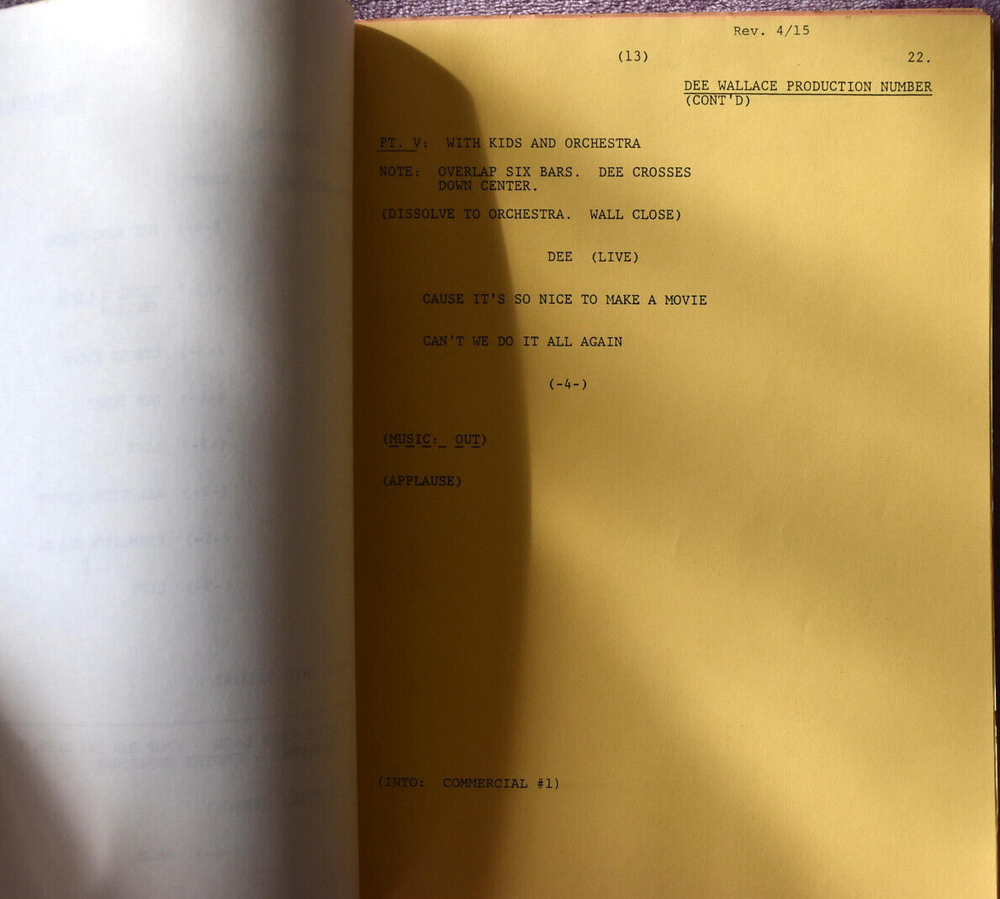 1983 " Movie Blockbusters! " CBS Television Original Screenplay Script