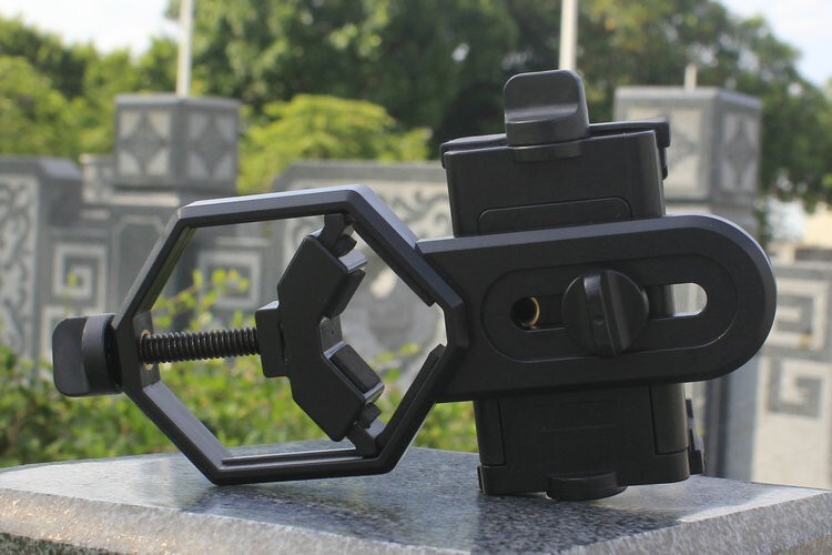Metal Mobile Phone Holder Adapter Bracket Binoculars Monocular Scope Telescope