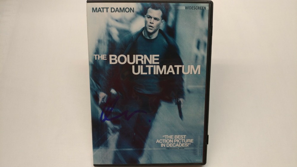 Matt Damon Signed Bourne Ultimatum Dvd COA