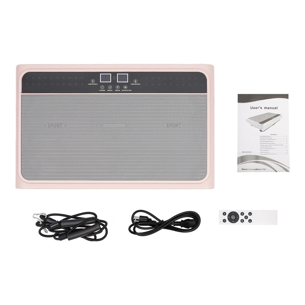 200W Vibration Plate for Full Body Workout with Bluetooth & LED Lights