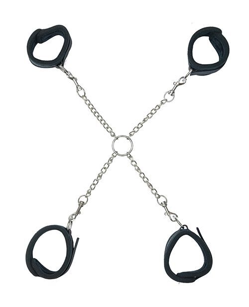 Punishment Hog Tie Polyester Restraint Black
