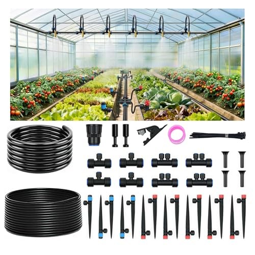 Drip Irrigation Kit for Garden, Automatic Watering System with Quick 60FT