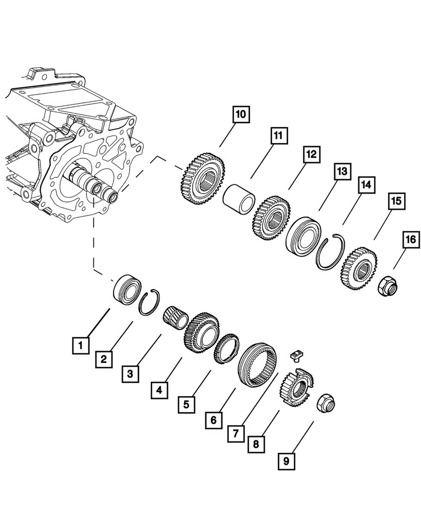 Genuine Mopar 5th Blocker Ring 68136850AA
