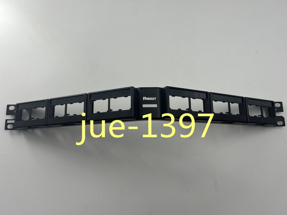 Panduit CPPLA24WBLY Mini-Com 24 Port Angled Modular Patch Panel Port 1 RU BL