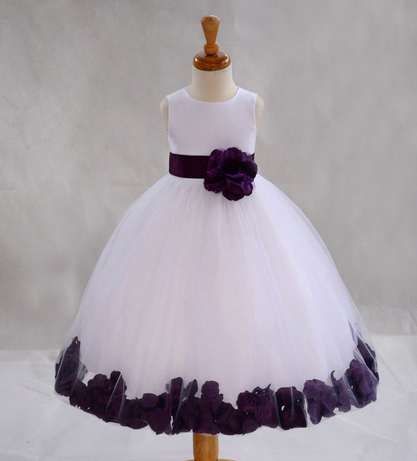 Flower Girl Dress Wedding Bridesmaid Birthday Pageant Graduation ROSE PETAL NEW