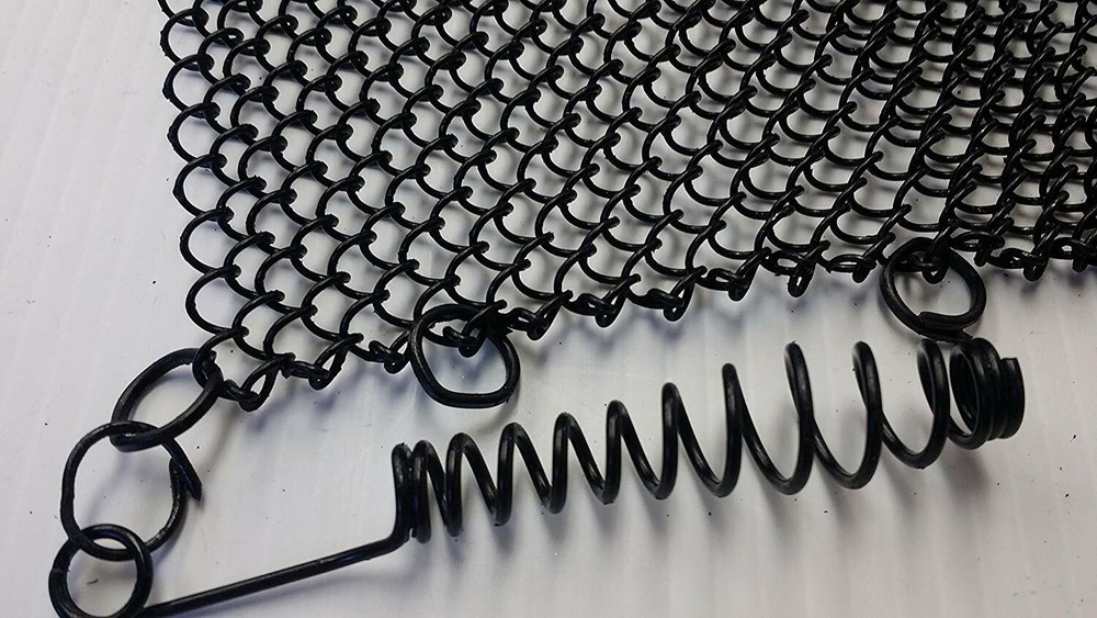 2-Piece Fireplace Replacement Screen with Pull Handles