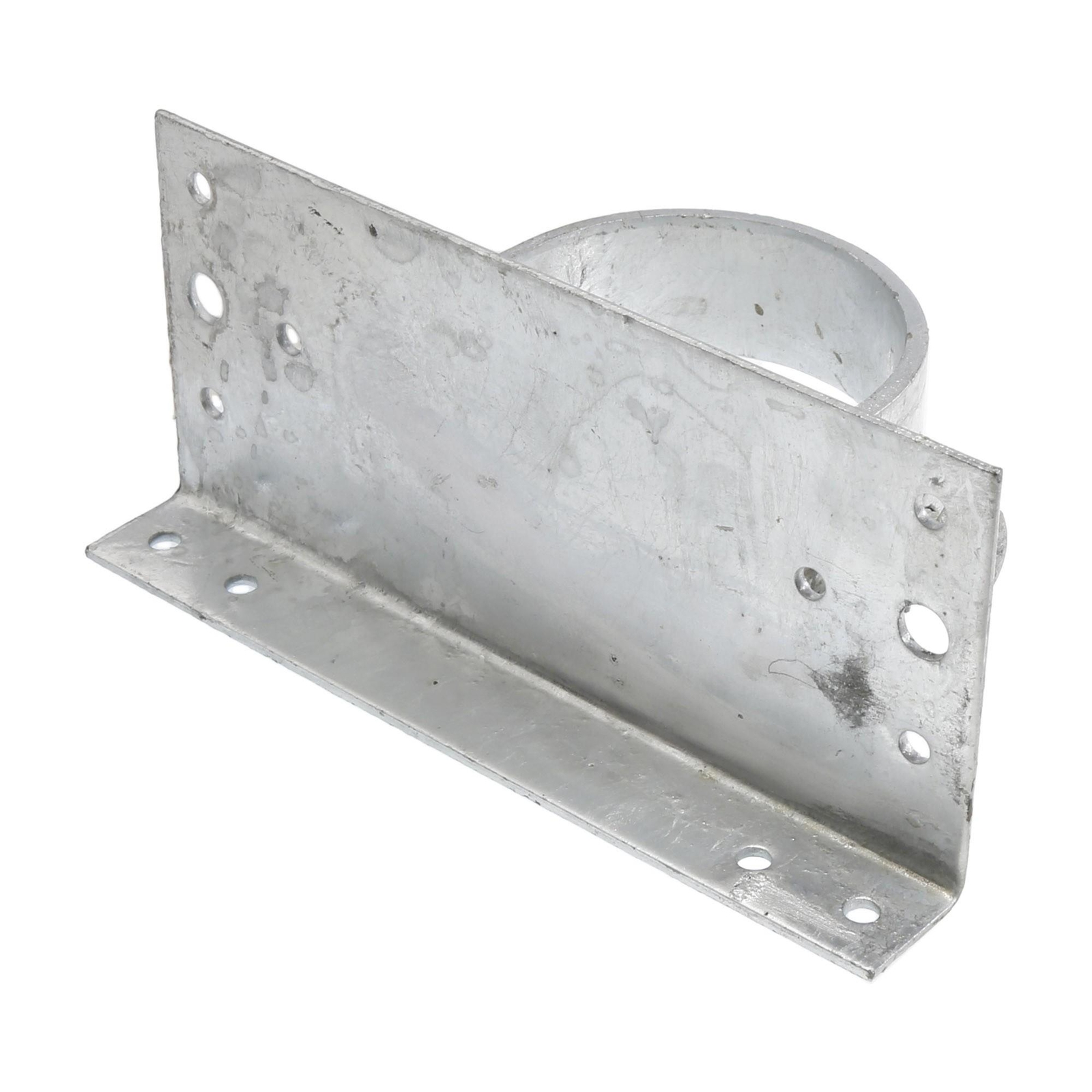 Chain Link Fence 2 1/2" [2 3/8" OD] x 6" Wood to Steel Post Adapters (Set of 4)