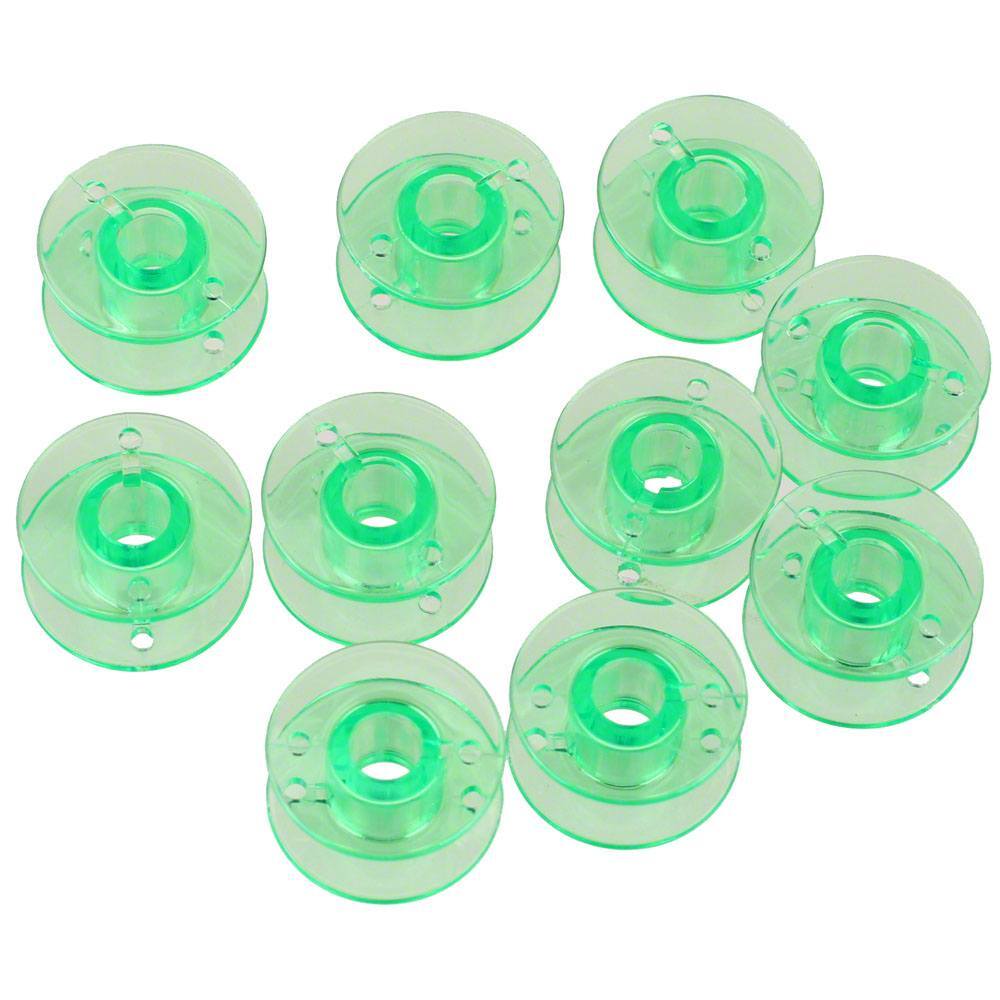 Class 15 Plastic Bobbins (10pk), Clear