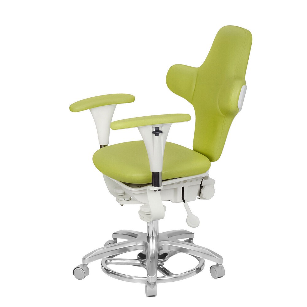 Ergonomic Dental Microscope Stool Micro Surgeon Chair Adjustable Foot Controlled
