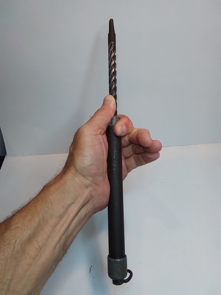 Vtg Handheld Retractable Hook Twist Tool Spring Loaded Pull & Twist Wire Rebar