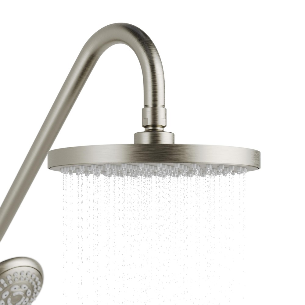 Kauai Shower System with 8in Rain Showerhead 5 Function Hand Shower