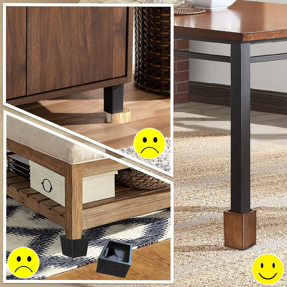 Sopicoz Wood Bed Risers (4 Inch Square)