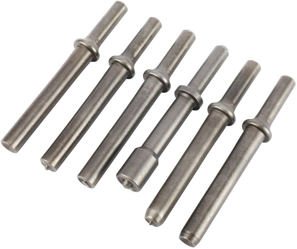 7Pcs Air Hammer Rivet Bit Smoothing Pneumatic Air Hammer Chisel Tools w/ Spring