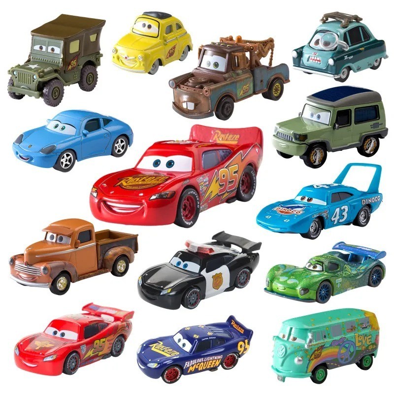 Disney Pixar Cars Lot Lightning McQueen 1:55 Diecast Model Car Toys Gift Kids