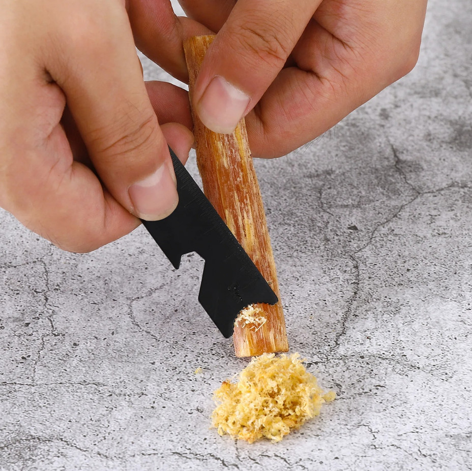 Fatwood Sticks Kit with Storage Box Hand Cut Fire Starter Craft Decor