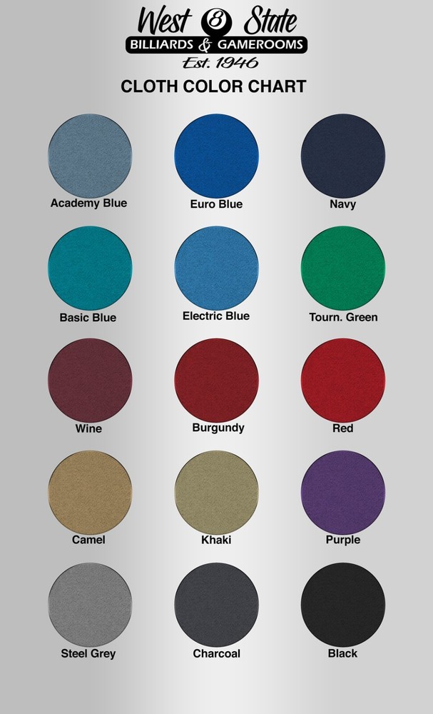 West State Billiards Pool Table Cloth Replacement Kit for 7/8/9 Foot Tables