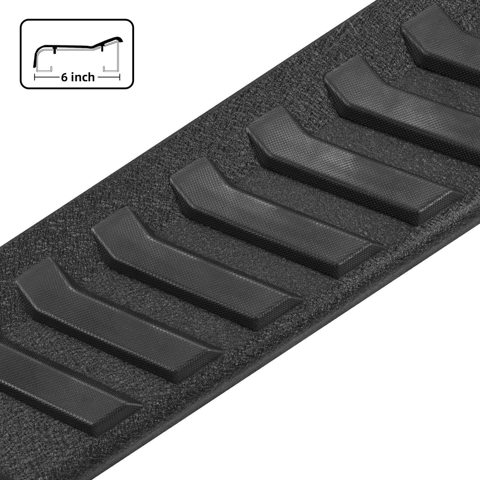 6" For 2015-2024 Ford F150 Super Crew Cab Running Boards Side Step Nerf Bar