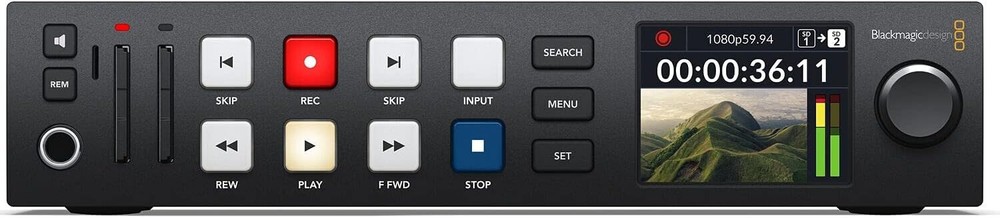 Blackmagic HyperDeck Studio HD Plus – 3G-SDI HDMI Pro Video Recorder Broadcaster