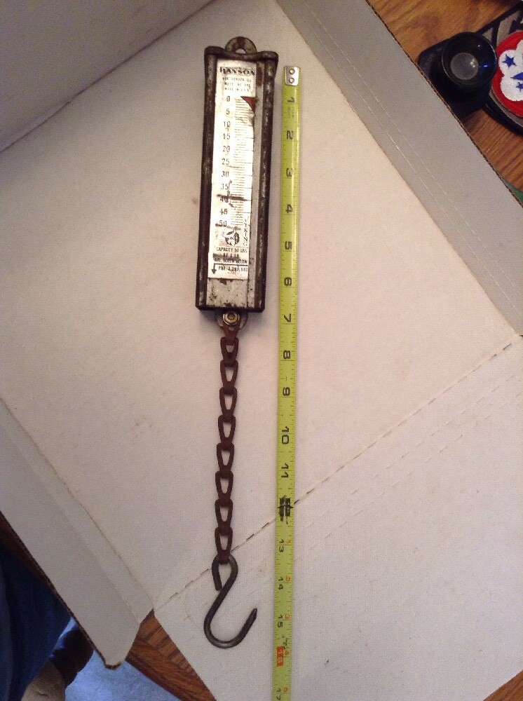 Hanson 50 Pound Hanging Scale, Model 895 "The Viking"