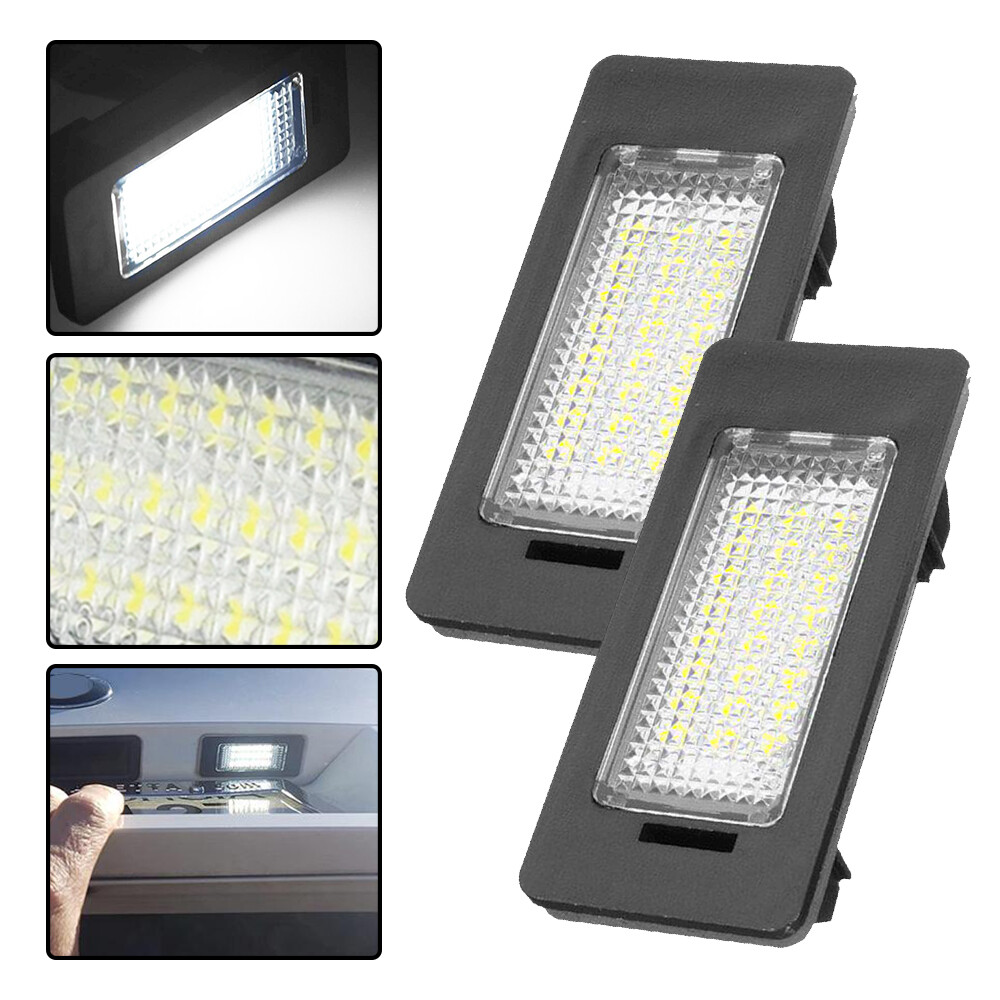 2X LED License Plate Lights Lamps For BMW E90 E92 E39 E60 E61 M5 E70 Accessories