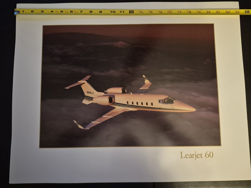 Learjet 60 Print Will Be Professionally Packaged