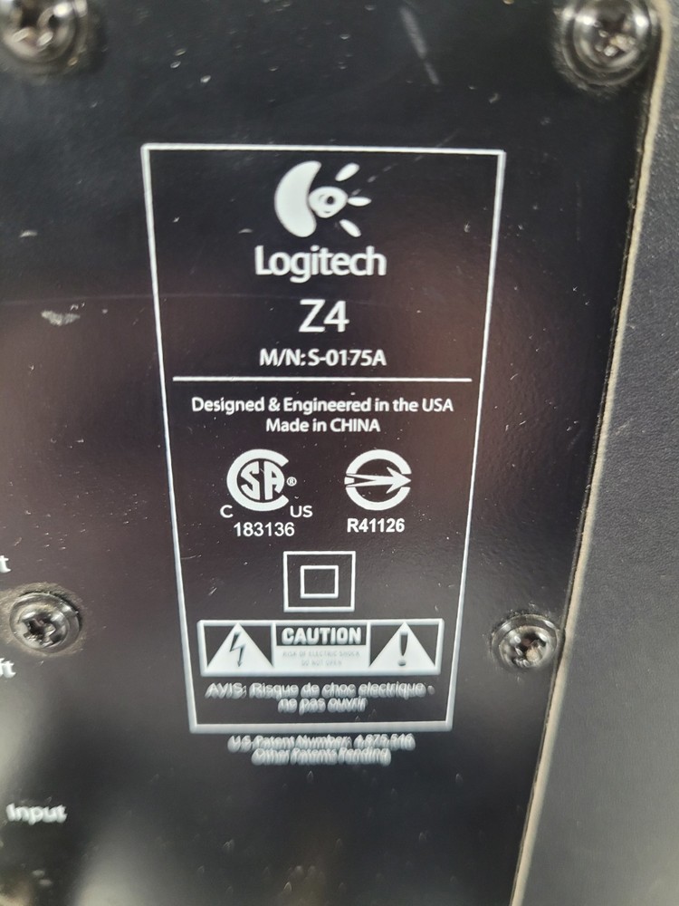 Logitech Z4 Subwoofer and Volume Controller Control - Tested. Ships Free