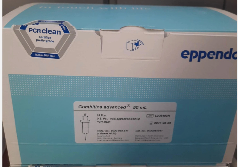 NEW Eppendorf Combitips advanced® 50 mL – 25tips/box