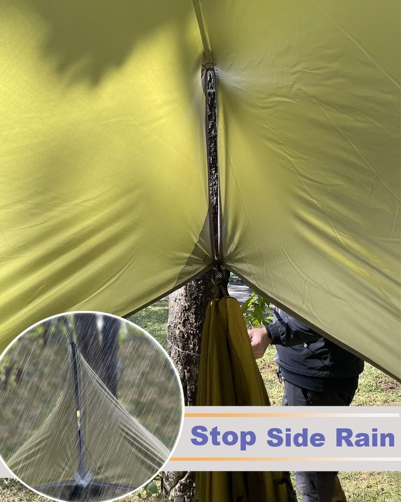 Camping Hammock, Portable Single/Double Hammock with Mosquito Net