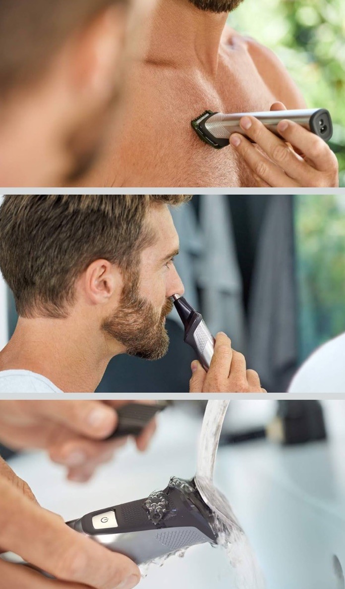 Philips Norelco Multigroom 7000, 19pc Grooming Kit w/ Trimmer MG7910/49 -NEW #p3