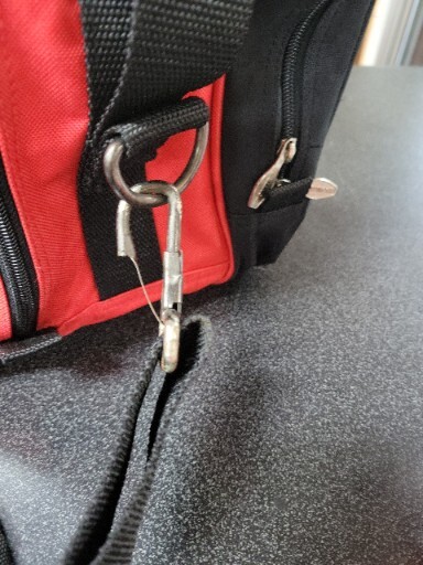 RED/BLACK : Ebonite bowling bag. Child Size