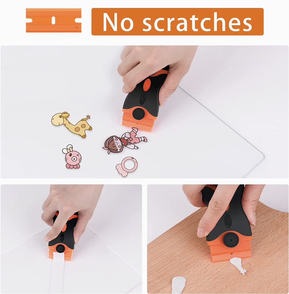 Razor Blade Scraper Tool Set Double Edge Scraper Tool Labels Stickers Glass US