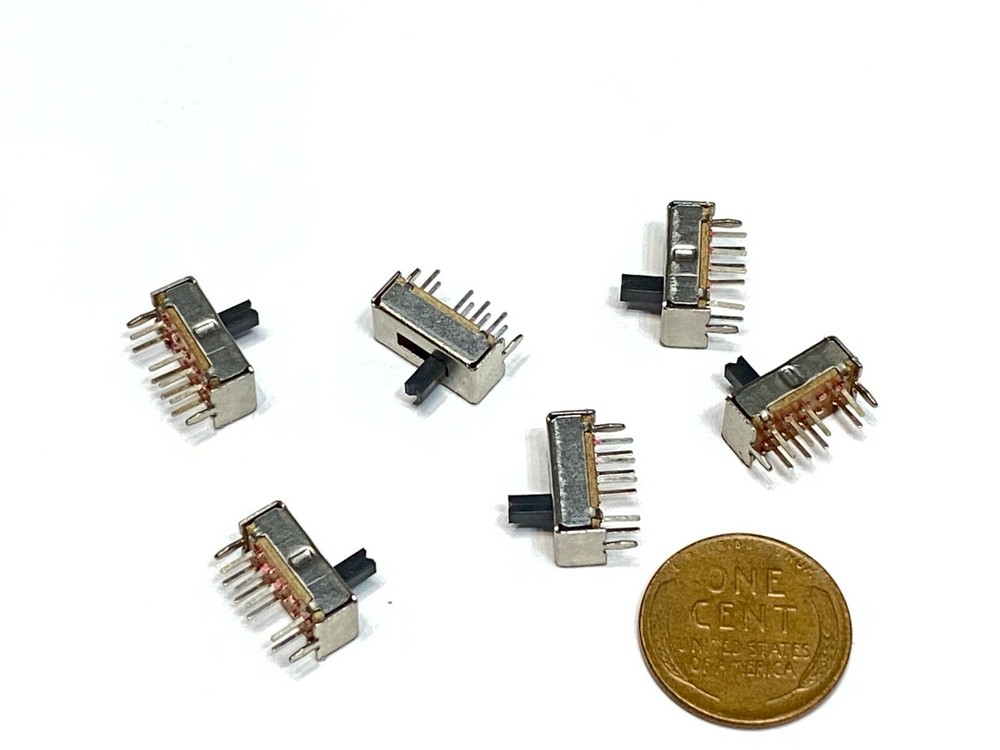 10 x SS23D07 8 PINS 3 Position 2P3T Toggle Switch Slide E8