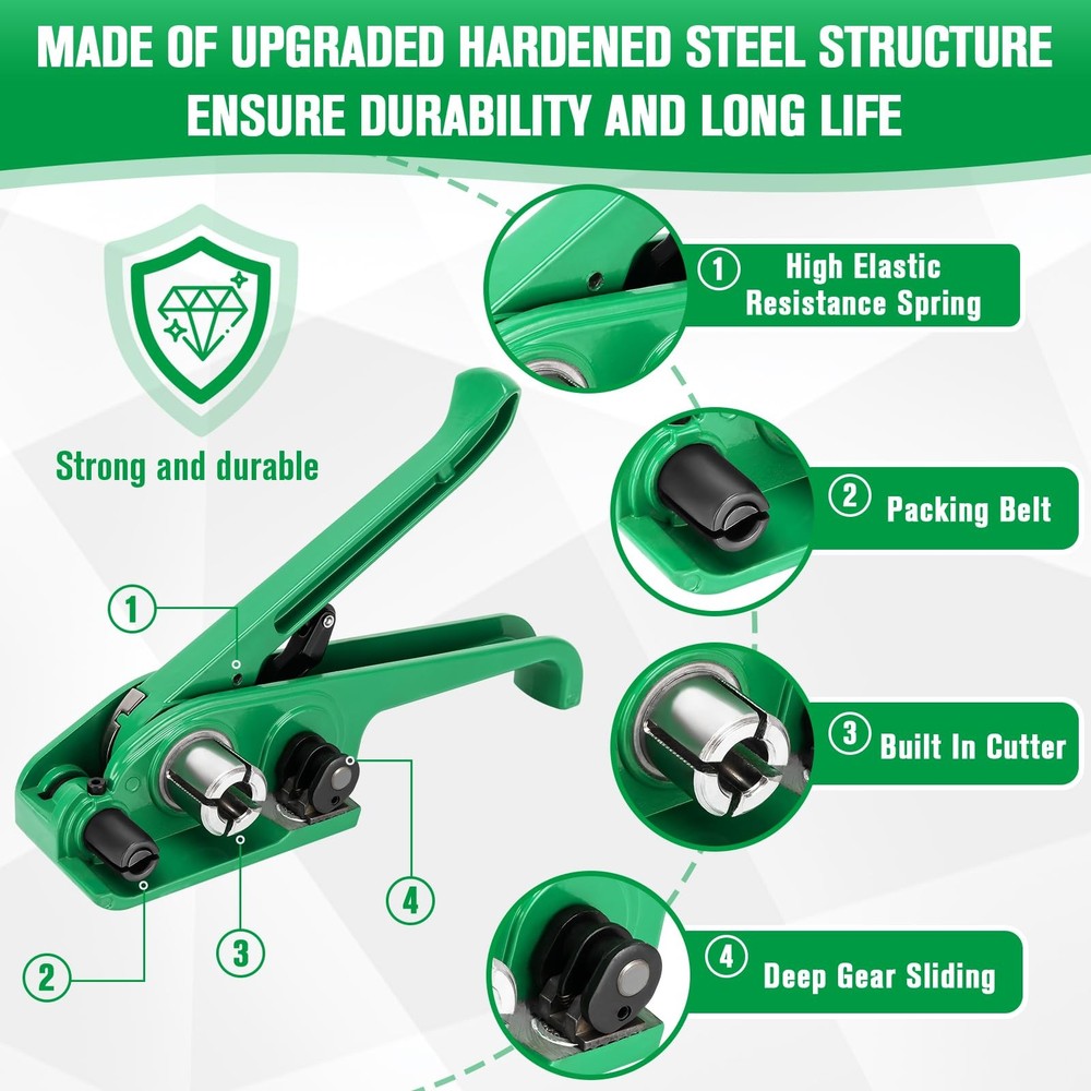 Banding Strapping Kit, Pallet Strapping Kit Include Poly Strapping Tensioner ...