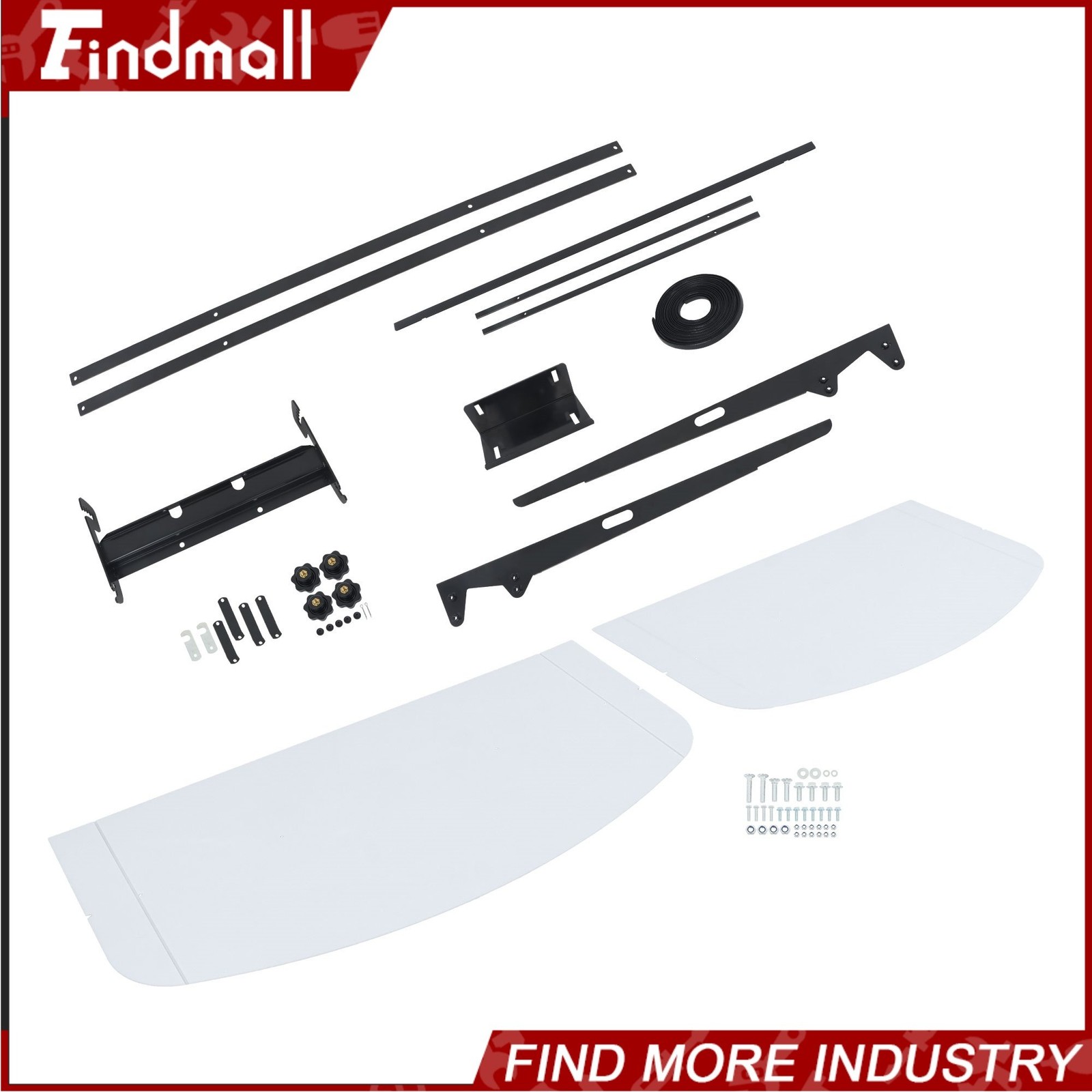 For ROPS  52" X 52" Tractors Snow Shield 2" x 2" or 2" x 3" Tractor Canopy Top
