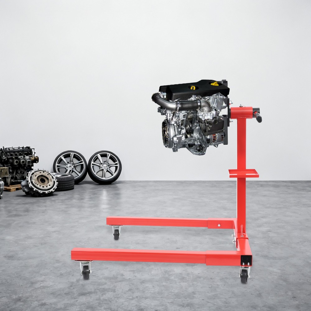 2000 LBS Folding Engine Stand Vehicle Engine Block Stand 360 Degree Head