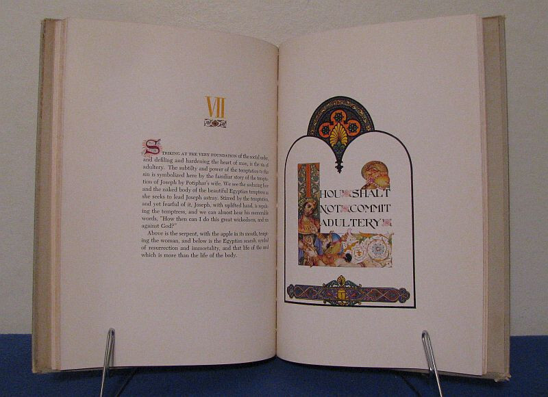 THE TEN COMMANDMENTS ILLUSTRATOR ARTHUR SZYK HC UNCUT PAGES FIRST EDITION 1947 G