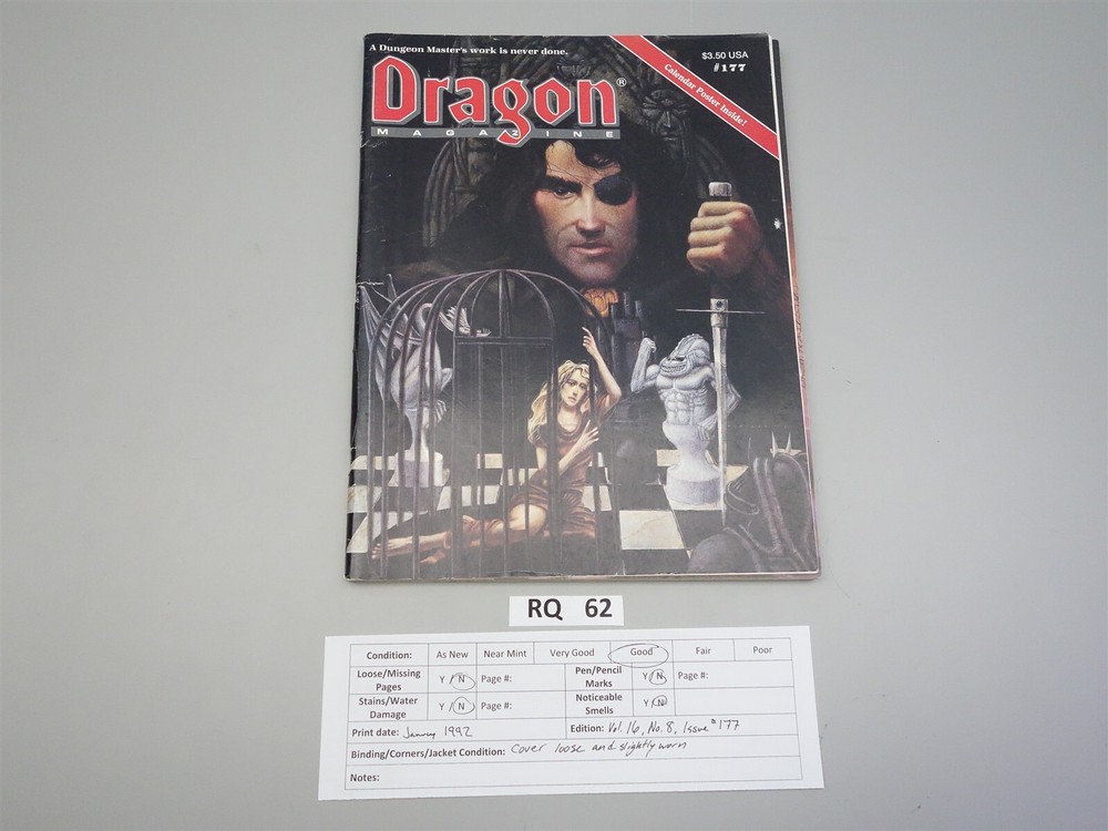 Dragon Magazine: Issue # 177 (TSR)