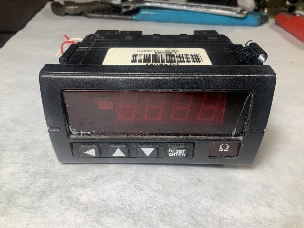 Simpson 1 4EU93 CO-051104-009TX Digital Panel Meter