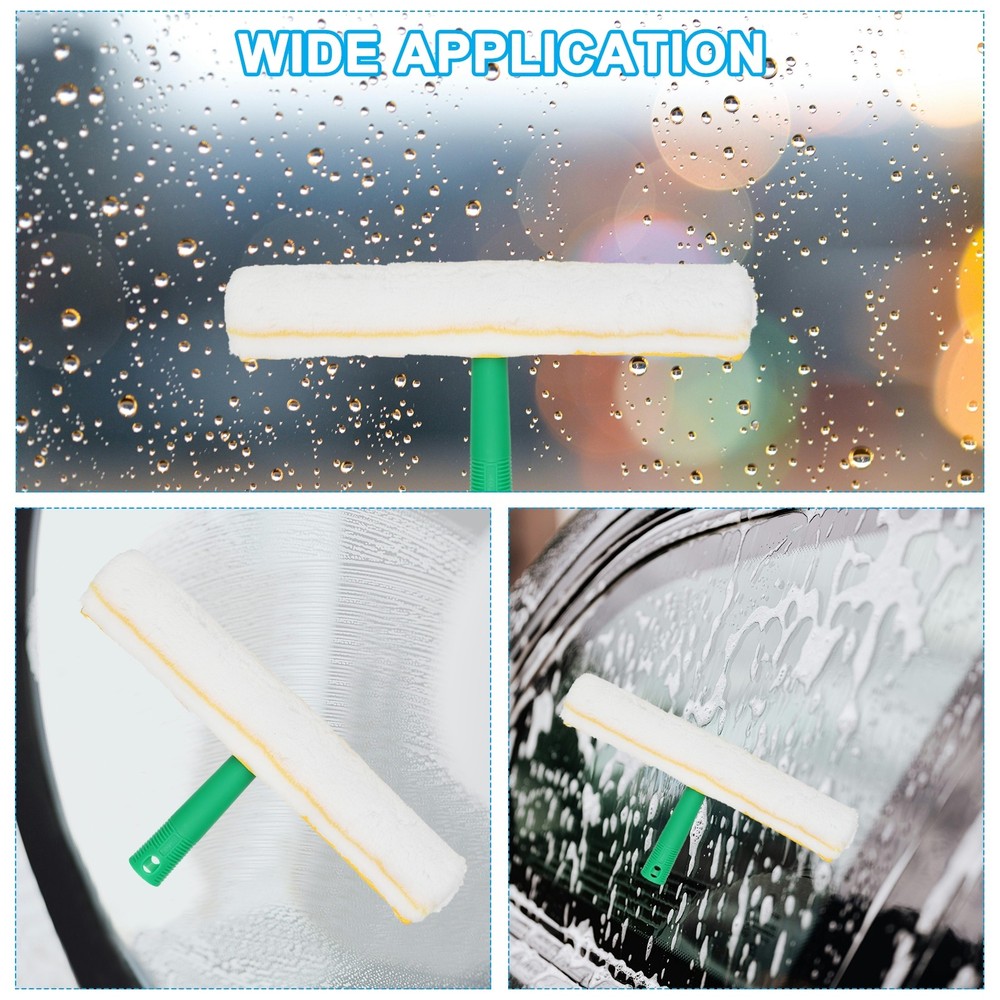 Microfiber Window Scrubber Replacement Head 9.84" Blue/Green